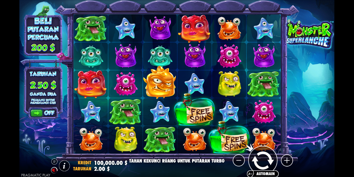 Monster Superlanche Slot - Interface - cyl88casino